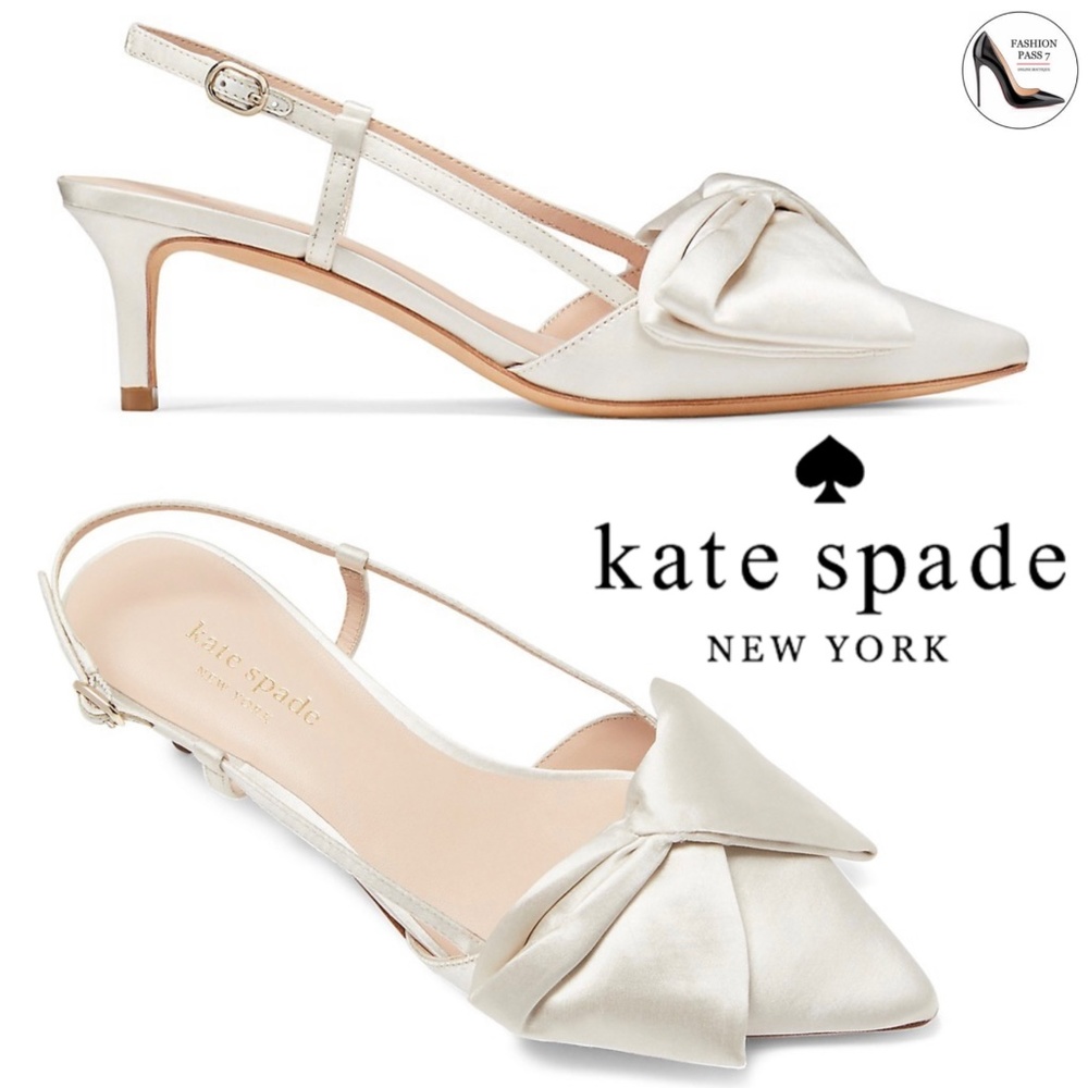 Kate Spade Cream Bow Heels
